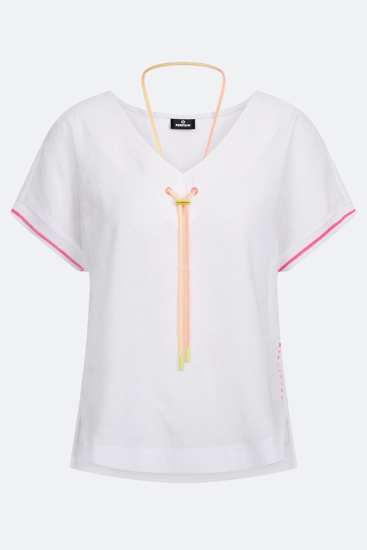 T-Shirt with Contrasting Cord