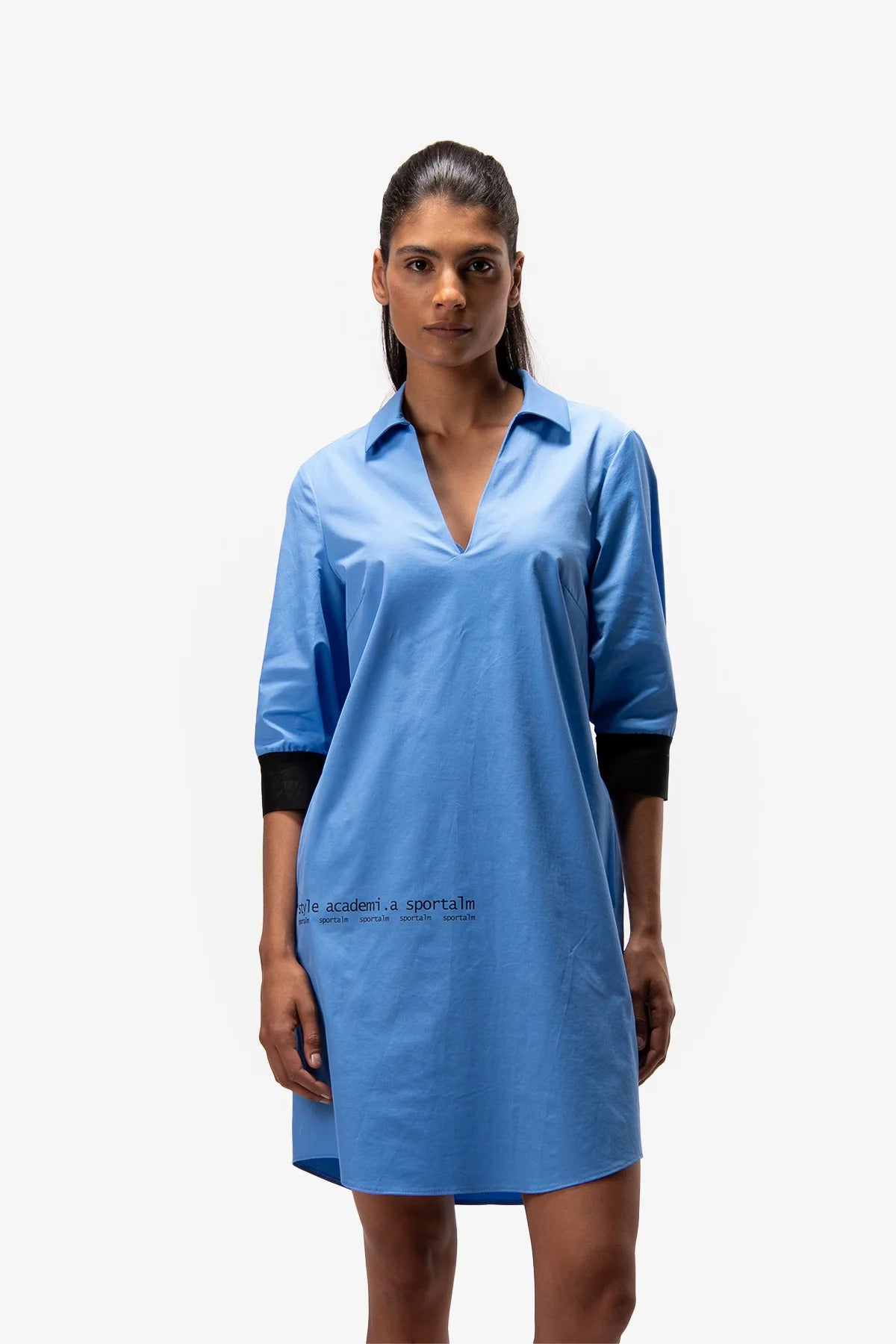 V-Neck Shirt Dress