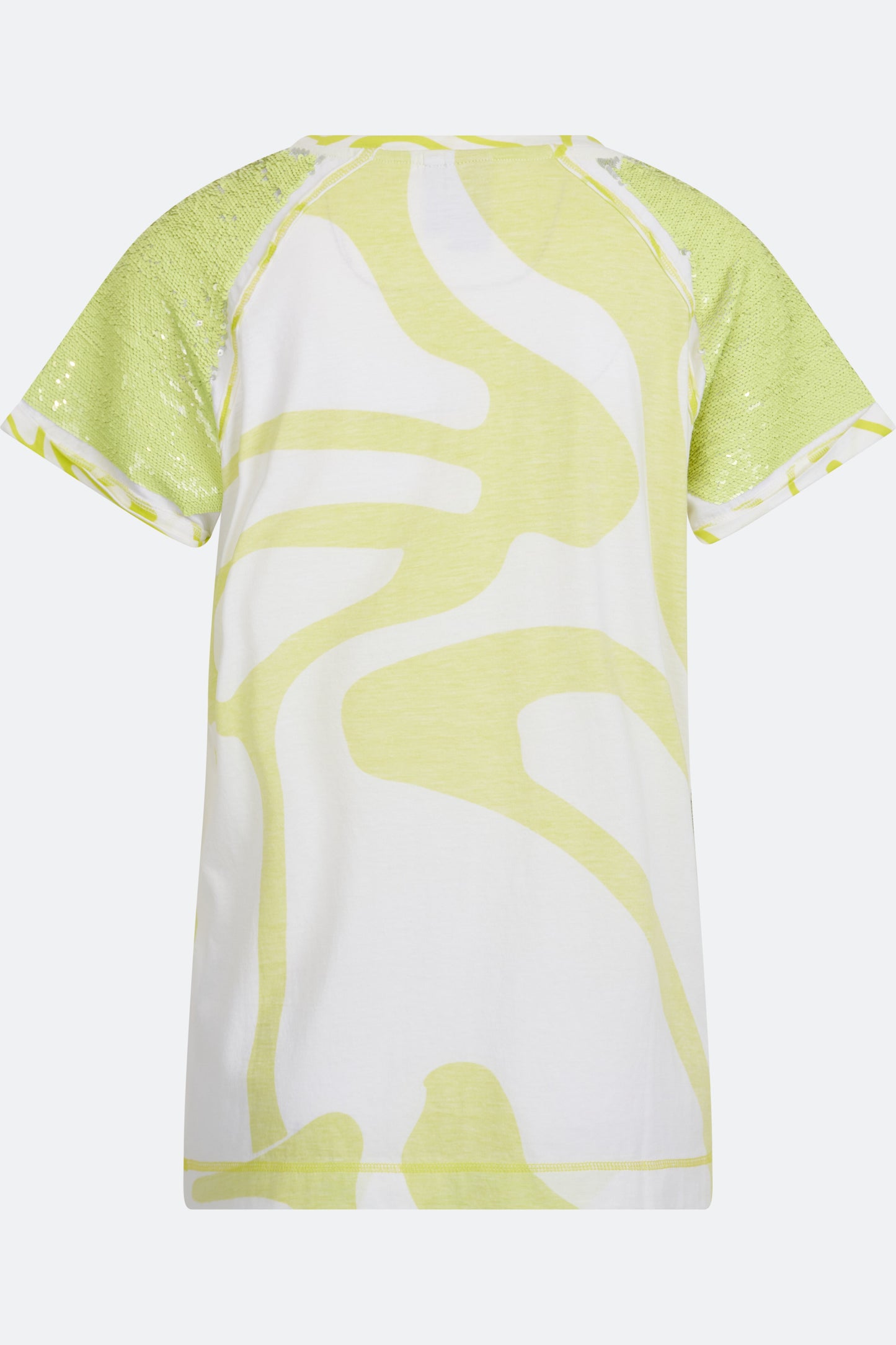 Printed Short-sleeved T-shirt with Sequins