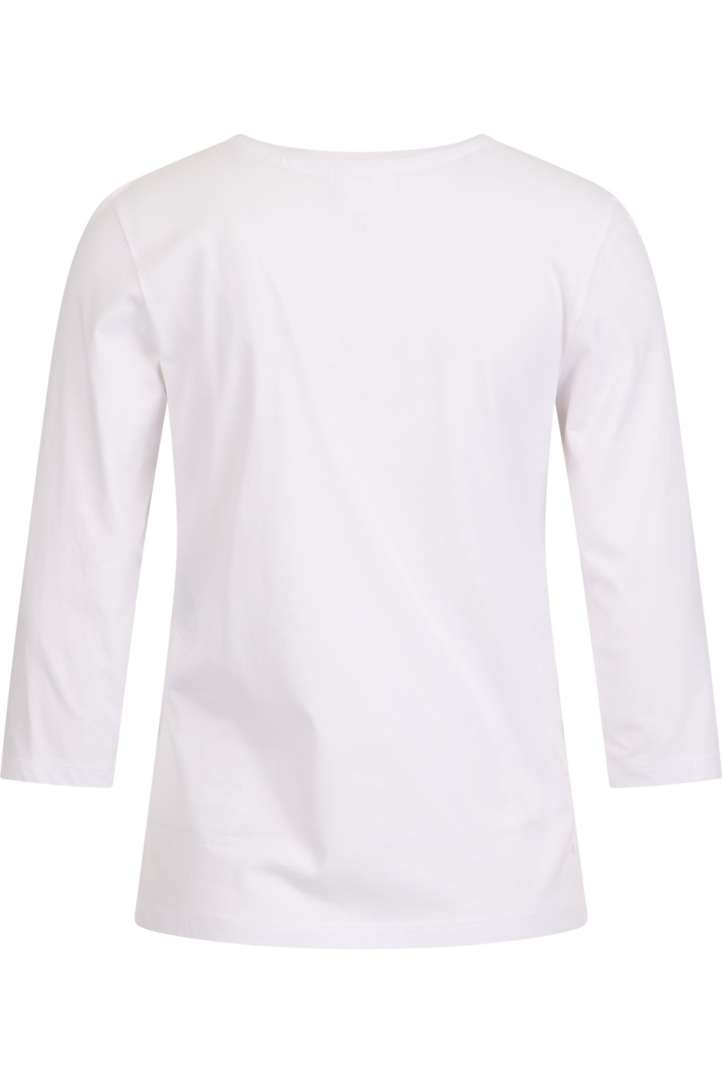 Shirt with Round V-neck