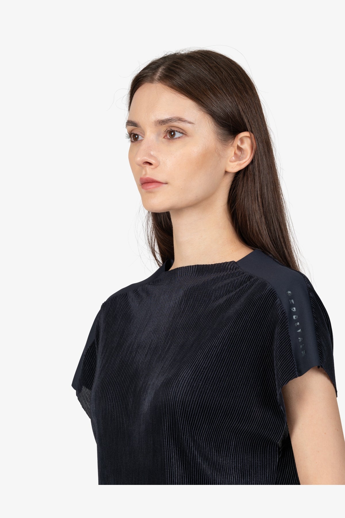 Short-sleeved Shirt with Stand-up Collar