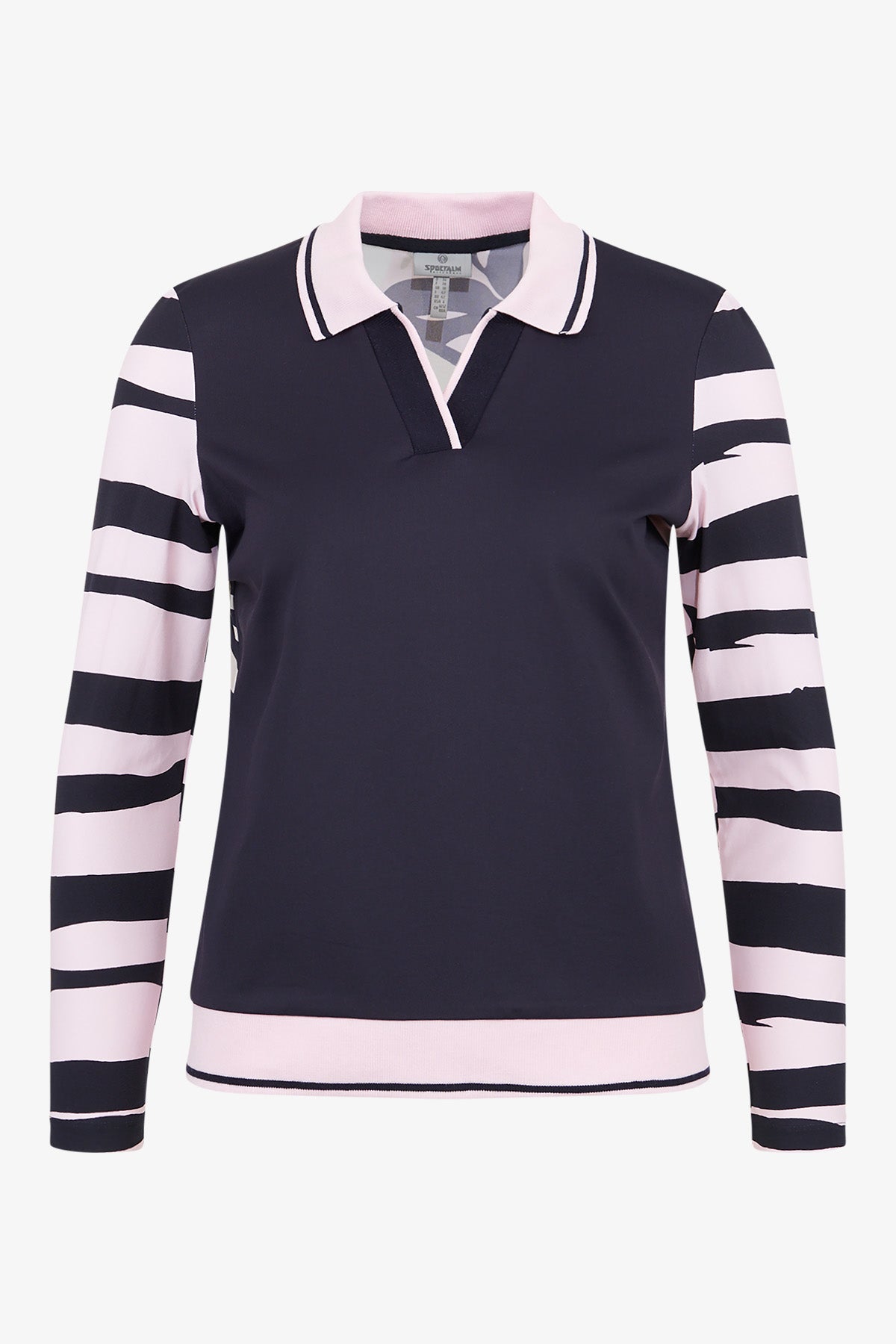 Sweatshirt with Polo Collar