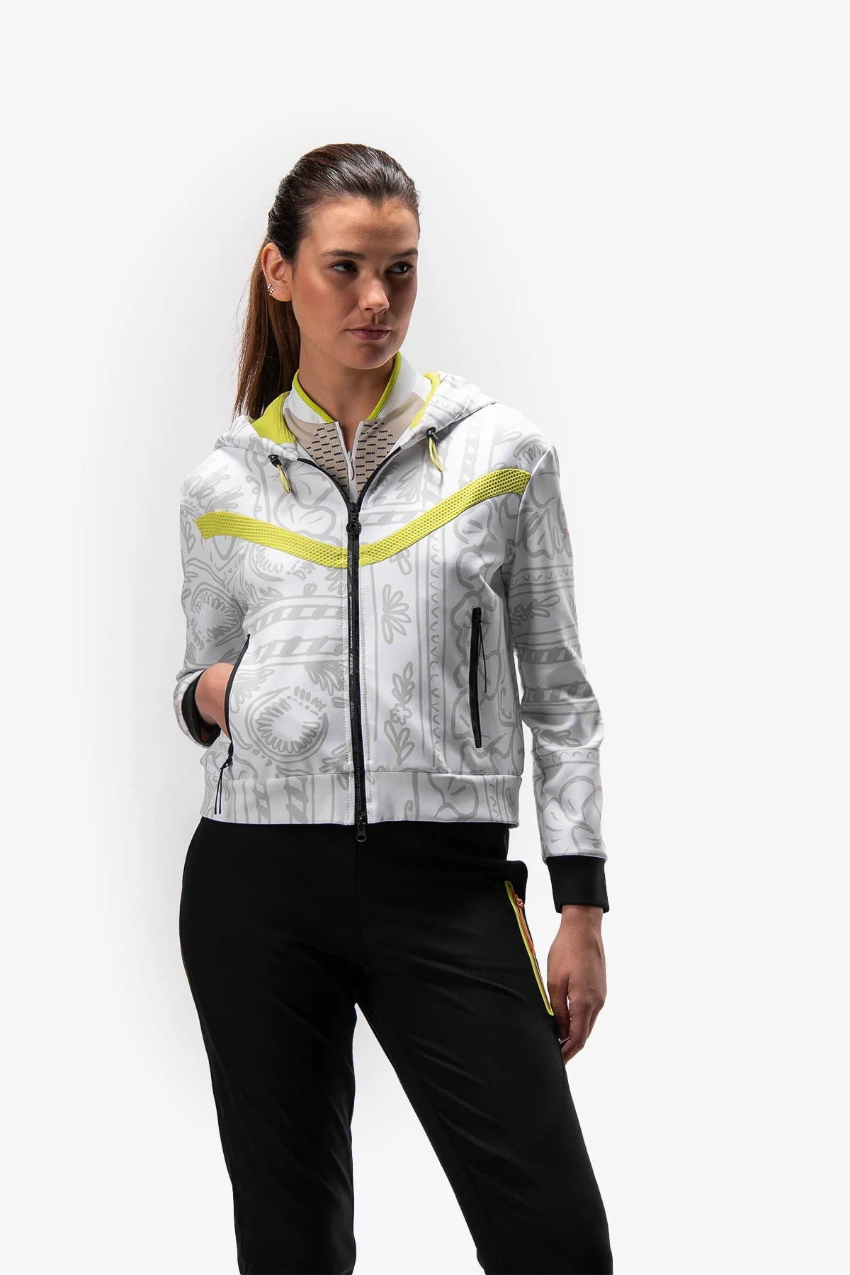 Sporty Hooded Jacket