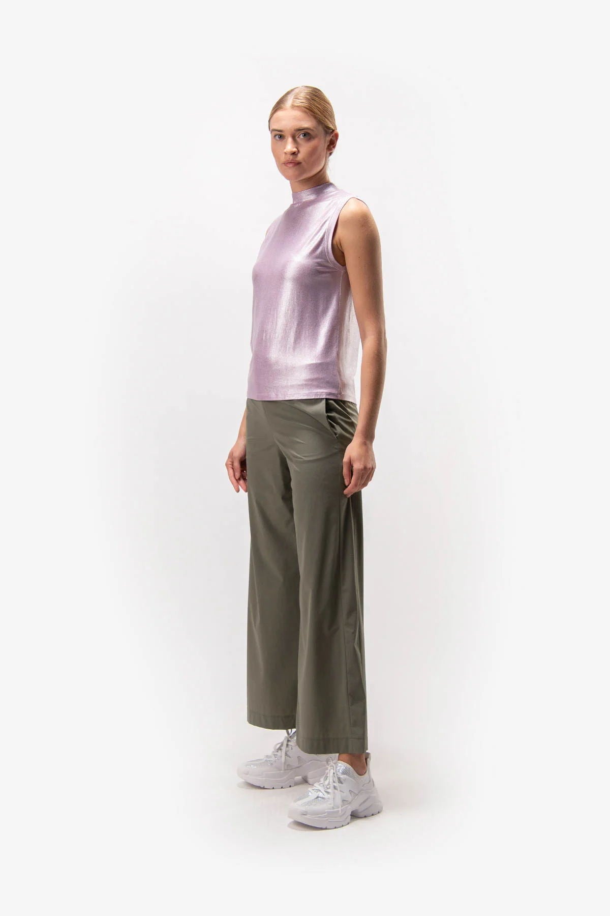 Wide Stretch Trousers